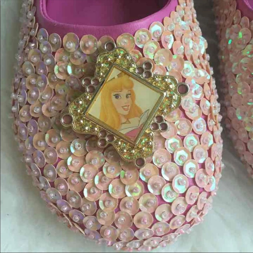 Disney princess aurora pink sequin big girls 2-3